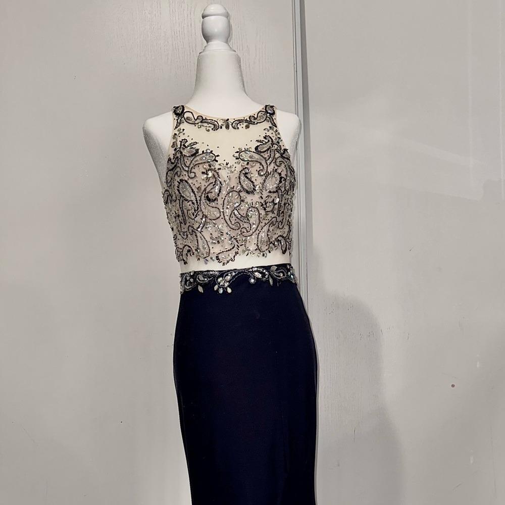 Anny Lee Navy Blue Formal Dress